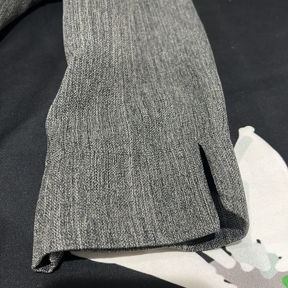 Grey Quarter-Length Sleeved Zipper Front Midi Dress, Sz12 - Picture 2 of 16